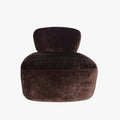 ASTON Fauteuil en tissu marron