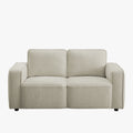 KALYA Canapé 2 places en tissu beige