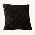 CAPRI Coussin carré en tissu à motifs noir 43x43 cm
