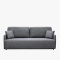 CARLA Canapé 3 places convertible en tissu gris