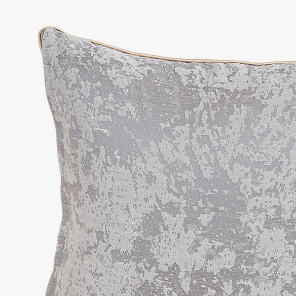 CEOLIA Coussin carré en tissu gris 45x45 cm