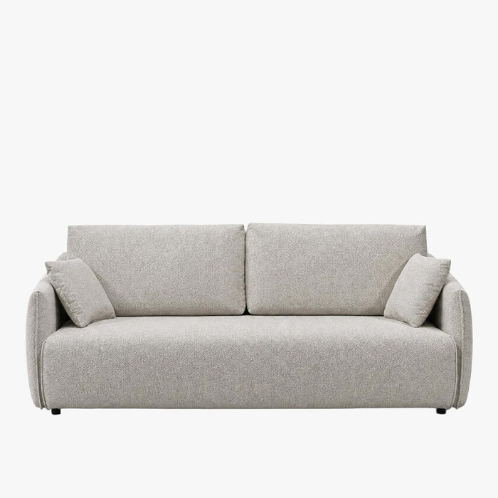 DAYLA Canapé 3 places convertible en tissu beige