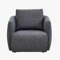 DAYLA Fauteuil en tissu bleu