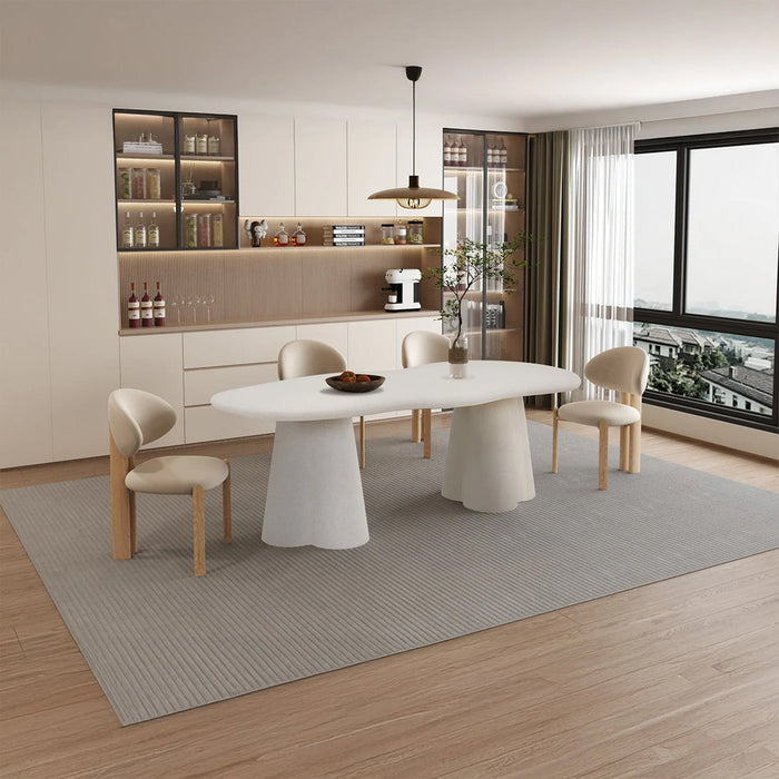 FARO XL Table à manger couleur ciment 220 cm