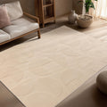 FOCUS Tapis en tissu doux à motif beige - 160x230 cm