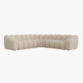 GABY XL Canapé d'angle réversible en tissu beige