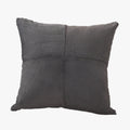 ISYS Coussin carré en tissu côtelé gris 45x45 cm
