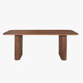 JEAN XL Table à manger en bois de manguier brun clair 200 cm