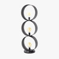 KENA Lampadaire 3 ampoules en métal gris foncé 40x120 cm