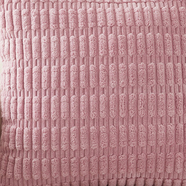 LEYSIA Coussin carré en tissu rose 43x43 cm