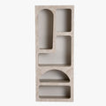 LILA Bibliothèque avec 5 niches beige