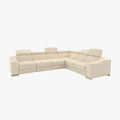 LUCKY COTELÉ Canapé d’angle convertible réversible en velours côtelé beige