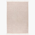 LUXOR 2 Tapis tissé à franges beige - 160x230 cm