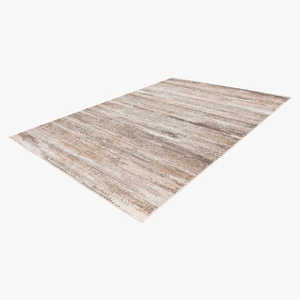 MILAS 2 Tapis en tissu texturé beige - 120x170 cm