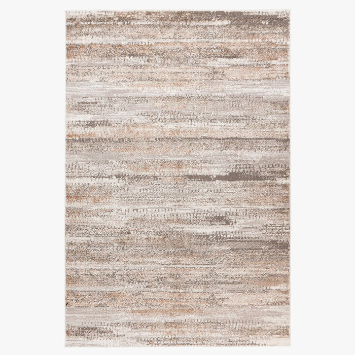 MILAS 2 Tapis en tissu texturé beige - 160x230 cm