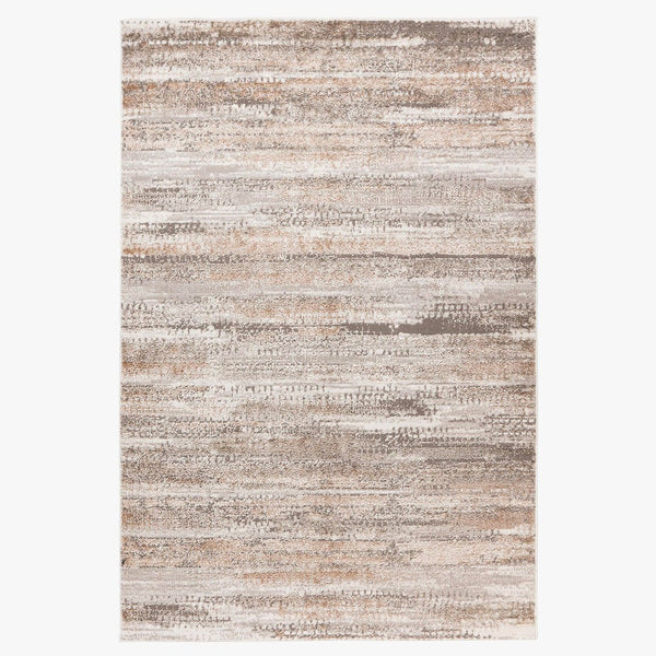 MILAS 2 Tapis en tissu texturé beige - 160x230 cm
