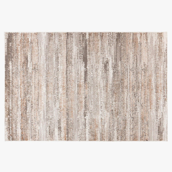 MILAS 2 Tapis en tissu texturé beige - 160x230 cm