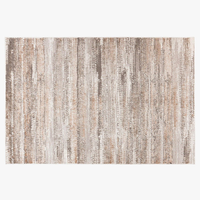 MILAS 2 Tapis en tissu texturé beige - 80x150 cm