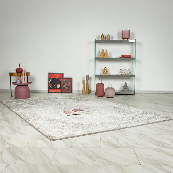 MILAS Tapis oriental en tissu beige - 80x150 cm