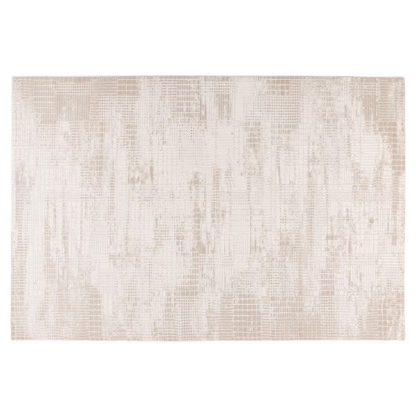 NAPOLI Tapis en tissu texturé beige - 160x230 cm