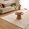 NUBE Tapis en tissu doux blanc écru - 160x230 cm