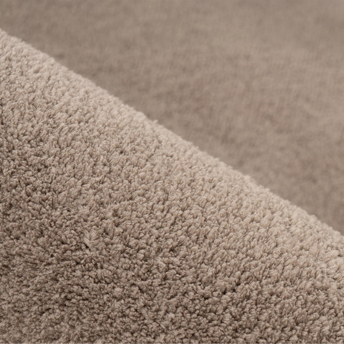 RELAX Tapis en tissu doux taupe - 160x220 cm