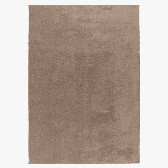 RELAX Tapis en tissu doux taupe - 160x220 cm