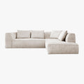 ROSIE Canapé d'angle en tissu beige - Angle droit