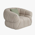 SIENA Fauteuil en tissu taupe