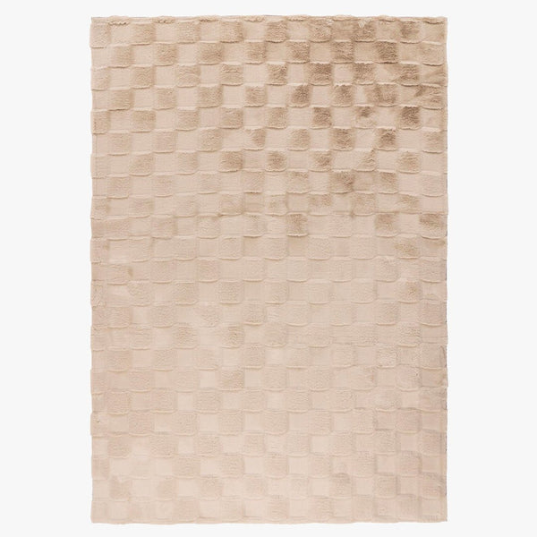 SOUL Tapis tissu doux à motif en relief beige - 160x230 cm