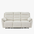 ULYA Canapé 3 places relax électrique en tissu beige