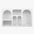 VERA Console avec 6 niches blanc 120 cm