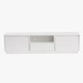 VIANA Meuble TV 3 portes 1 niche blanc