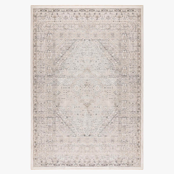 VISTA Tapis oriental blanc écru et beige - 160x230 cm