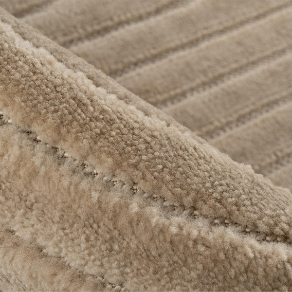 VIVA Tapis en tissu doux à motif en relief beige - 160x230 cm