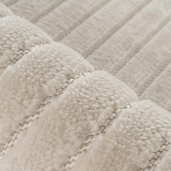 VIVA Tapis en tissu doux à motif en relief blanc écru - 160x230 cm