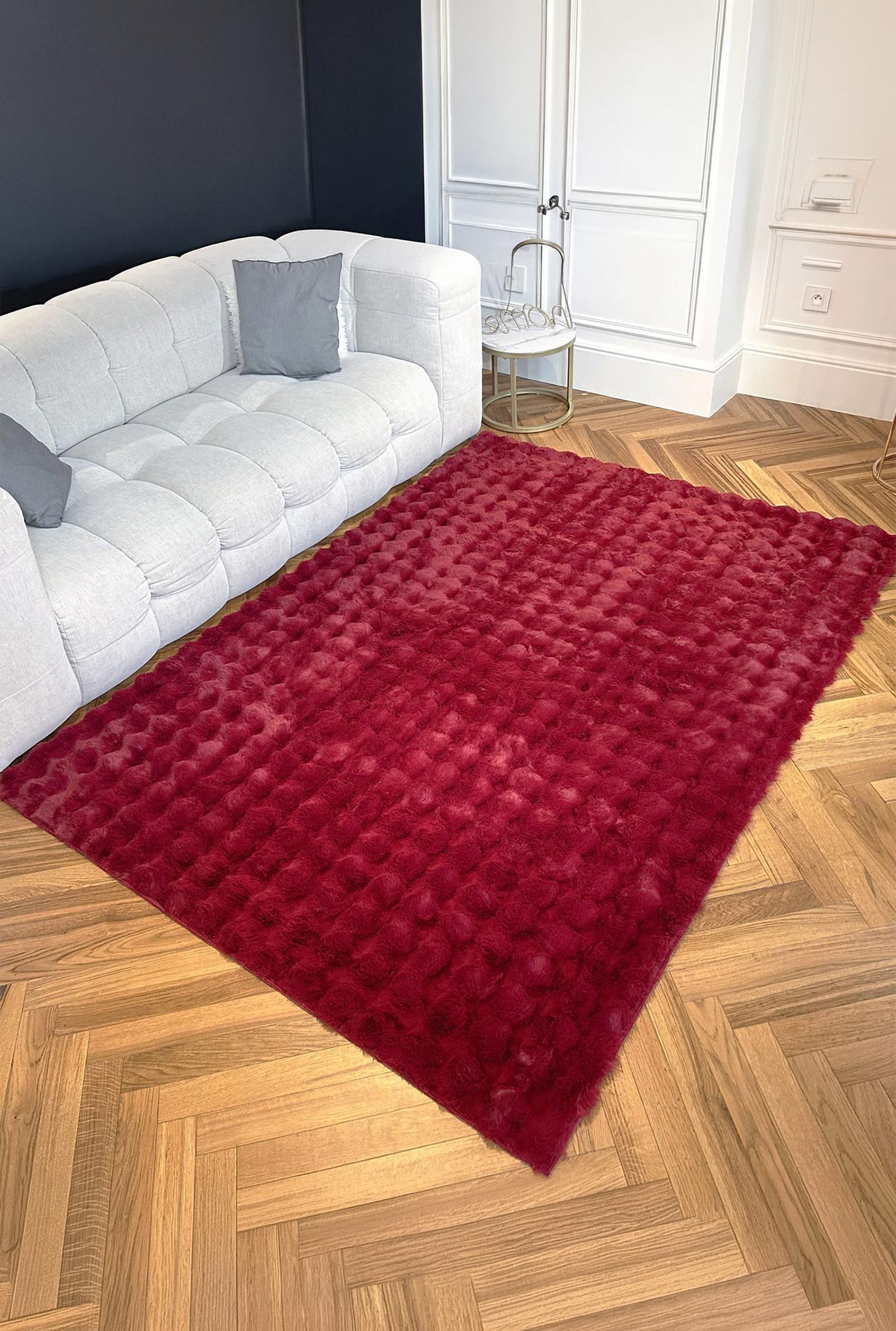 BUBBLE - Tapis en tissu doux à relief 160x230 cm - Mobilier Deco