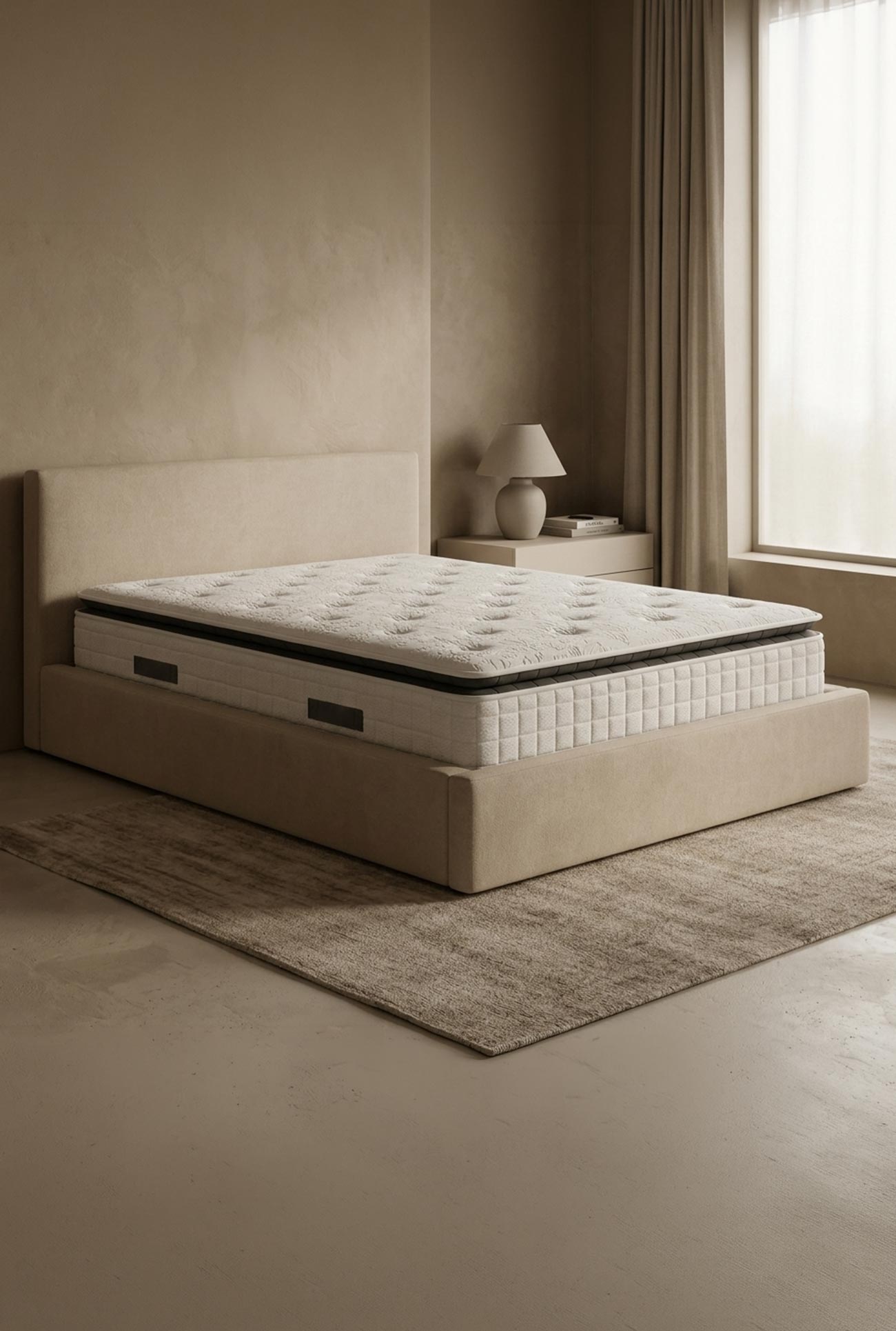 CACHEMIRE - Matelas en mousse haute résilience plusieurs dimensions - Mobilier Deco