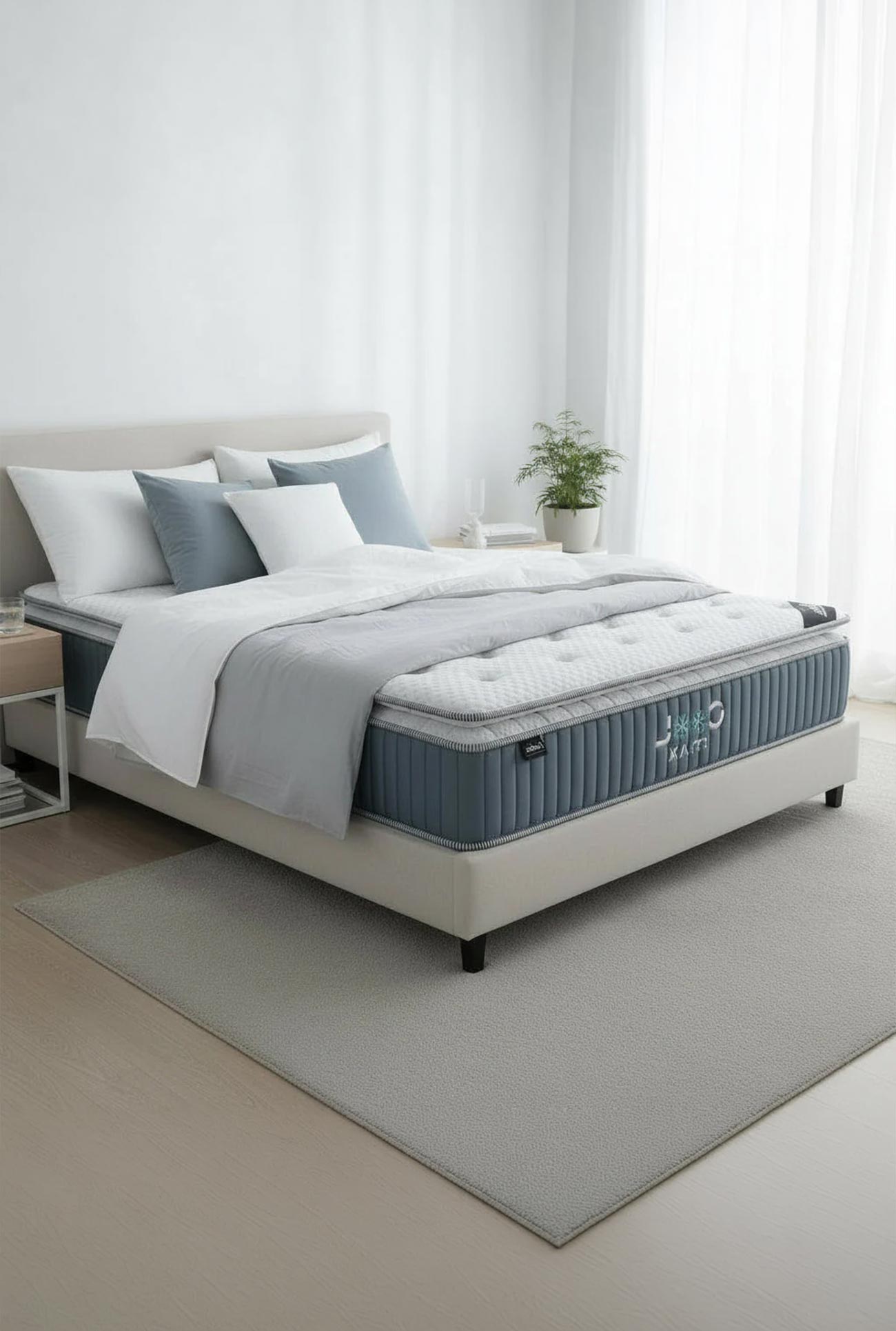 COOL MAX - Matelas mémoire de forme à ressorts ensachés - Mobilier Deco