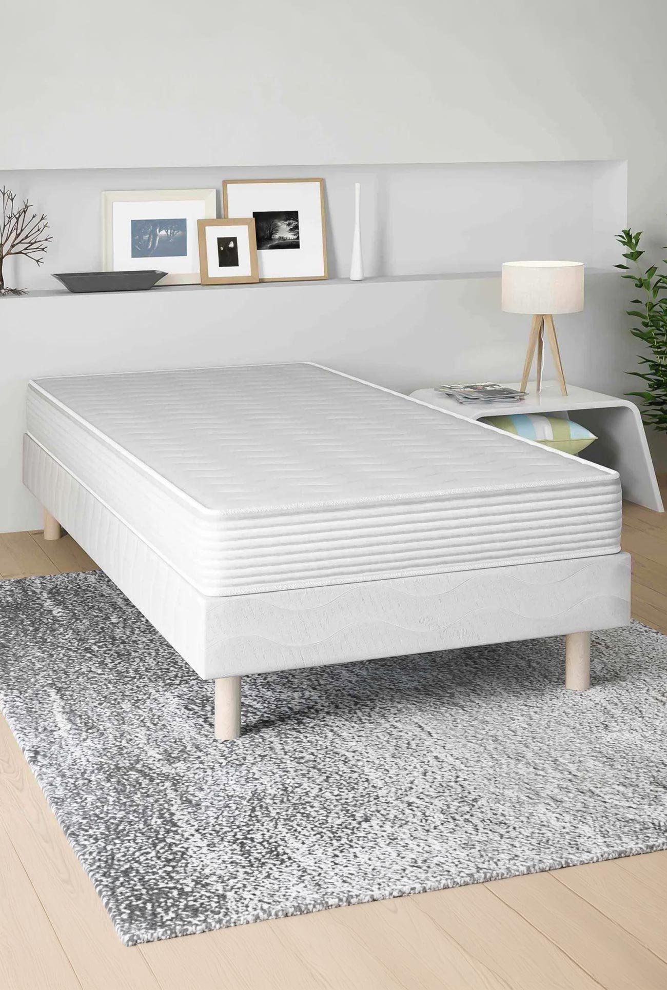 DODO SINGLE - Ensembles sommier et matelas 90x190 cm - Mobilier Deco