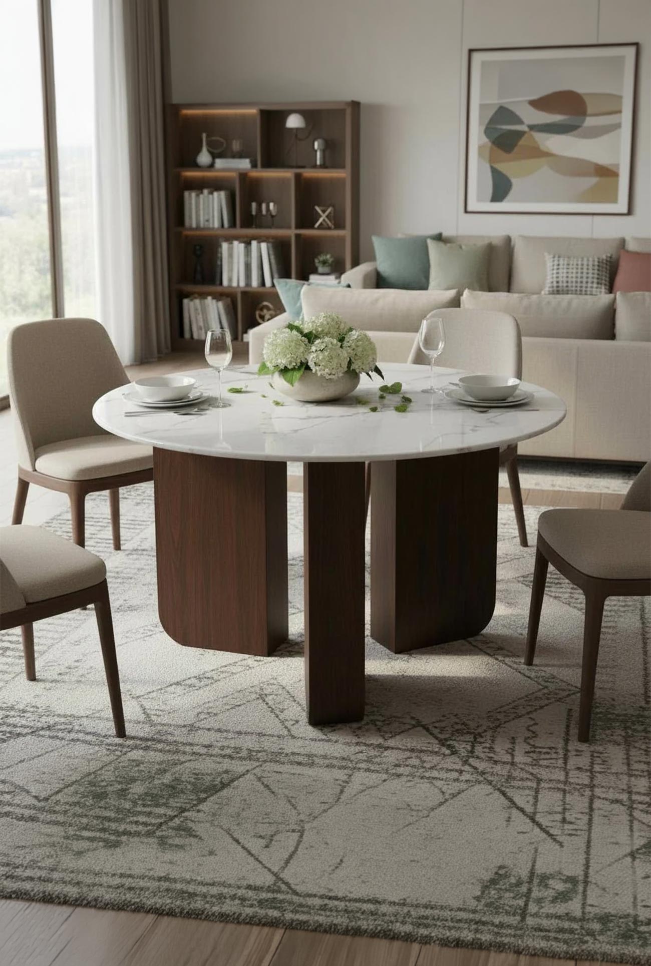 ELODIE - Tables à manger, tables basses & tables d'appoint marbre composite - Mobilier Deco