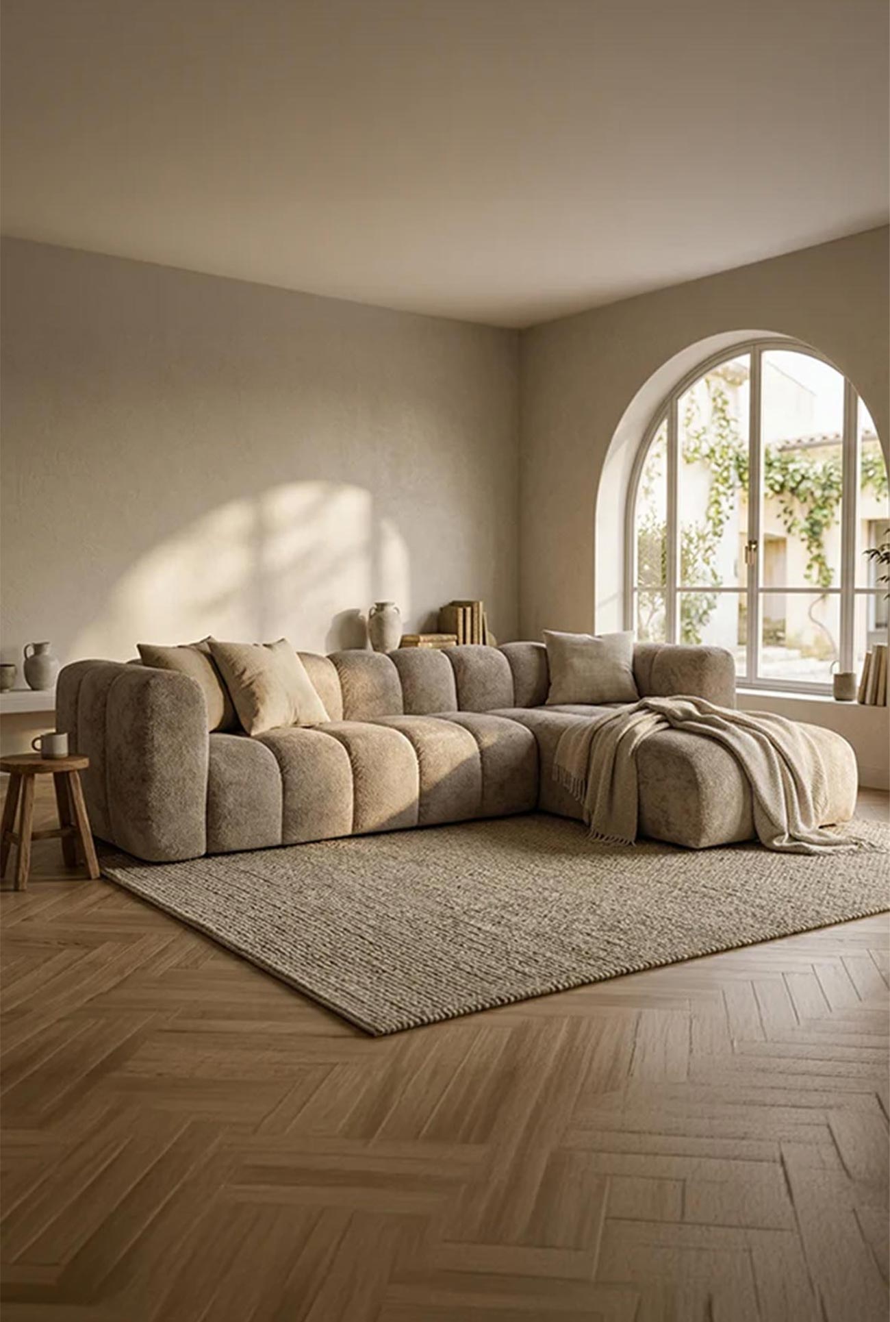 GABY - Canapés d'angle, 3 places & poufs - Mobilier Deco