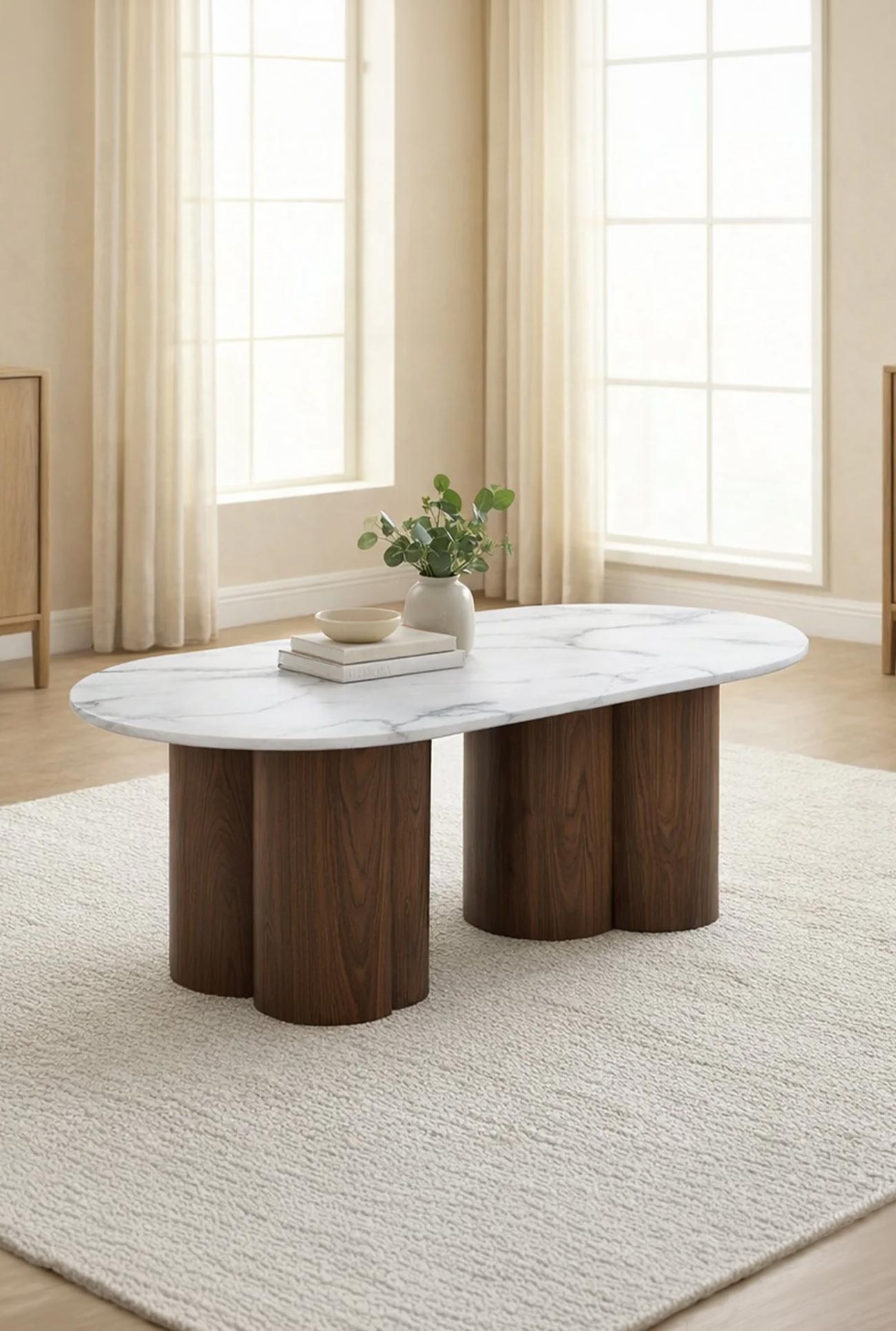 JASMINA - Tables à manger & tables basses marbre composite - Mobilier Deco