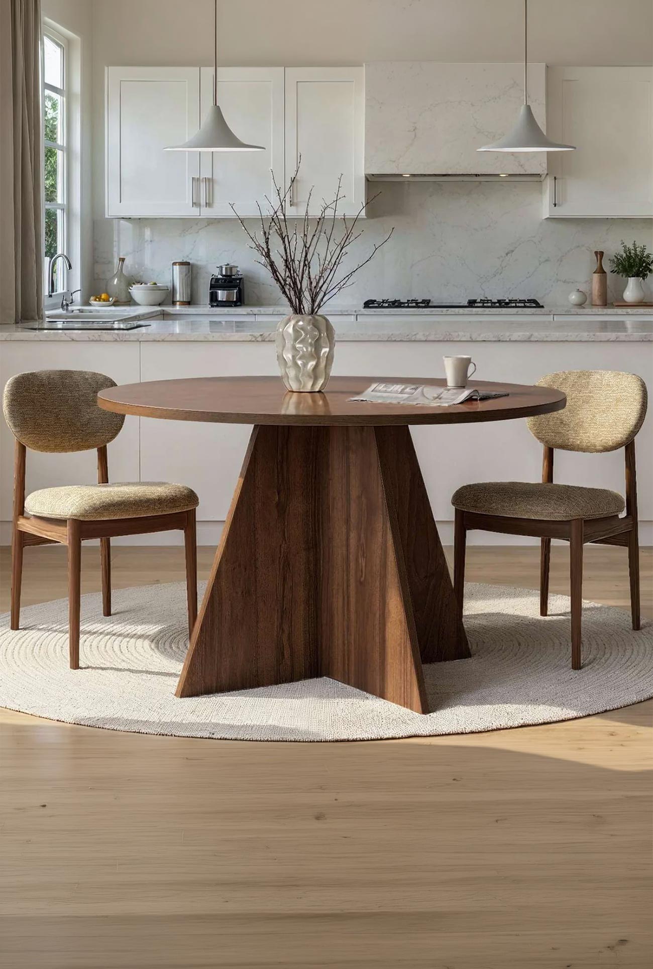 LEYVA - Tables à manger rondes, 4 coloris - Mobilier Deco