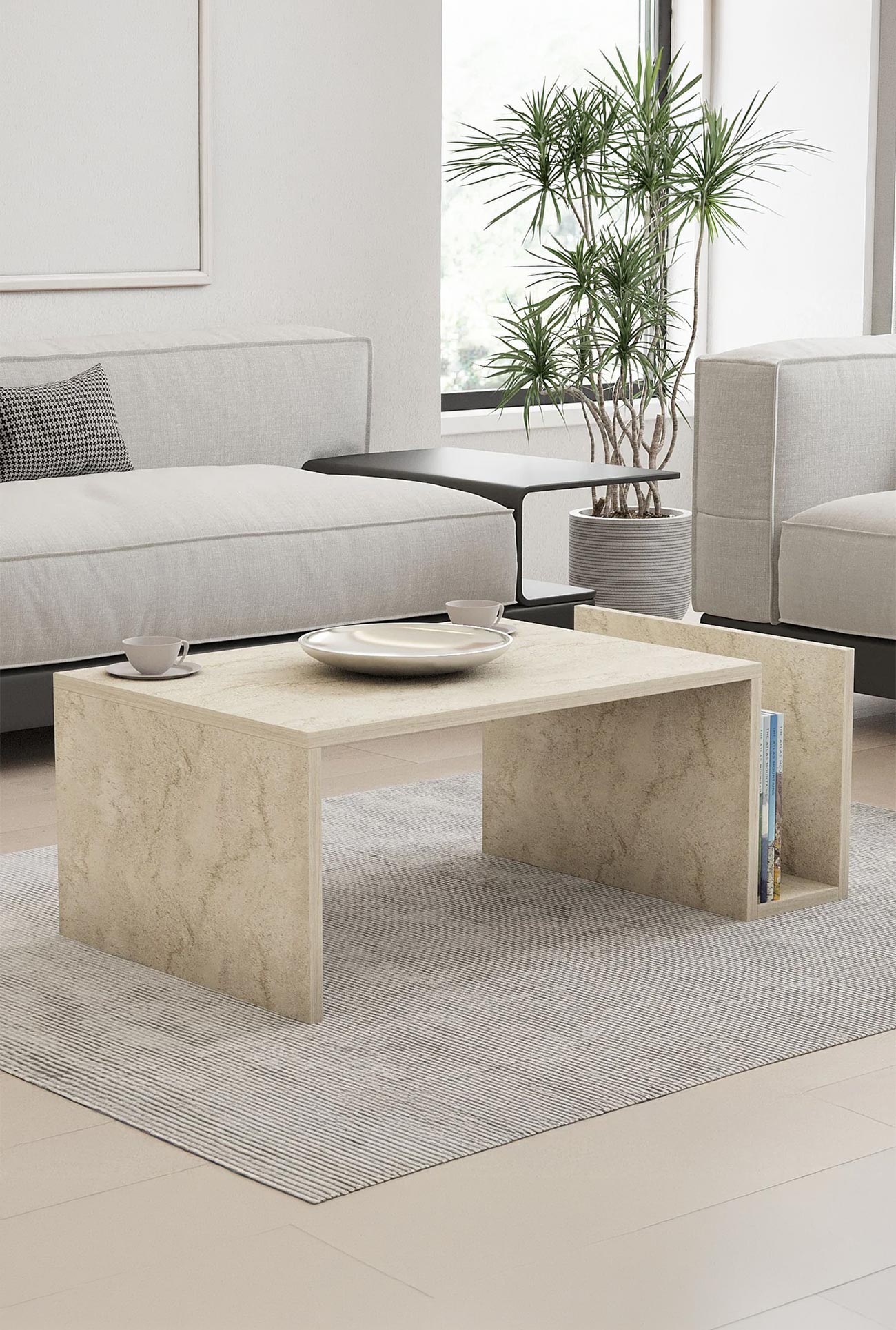 NOAH - Tables basses avec rangement intégré - Mobilier Deco
