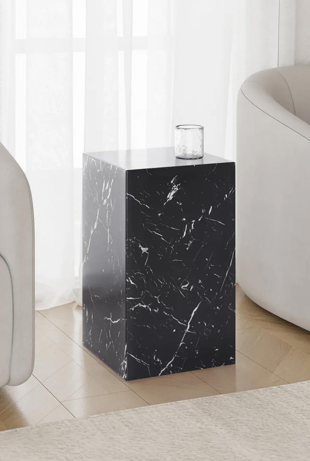 TRESA - Tables d'appoint en marbre d'ingénierie - Mobilier Deco