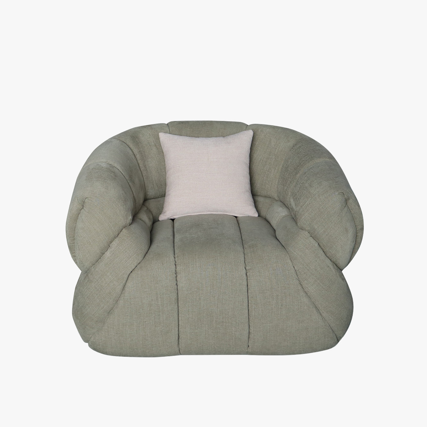 SIENA Fauteuil en tissu vert