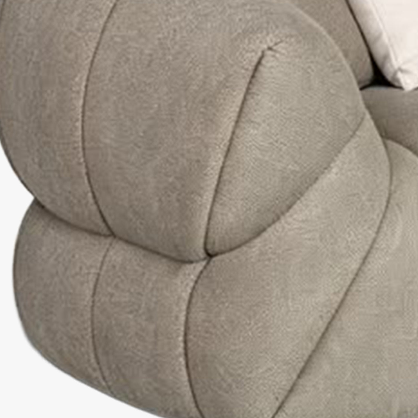 SIENA Canapé 3 places en tissu taupe