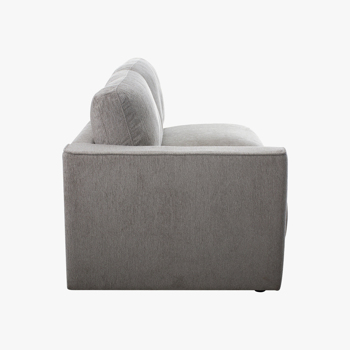 SYLAN Canapé d'angle réversible en tissu taupe