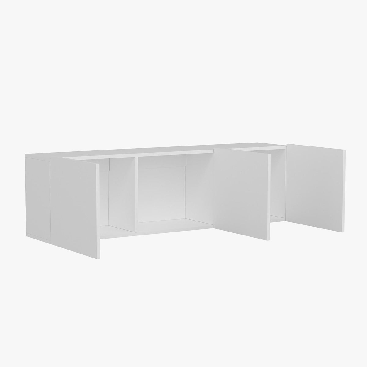 RONA Meuble TV 3 portes blanc
